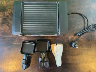 Severin RG 2674 600W Edelstahl Mini Raclette Grill Schwarz