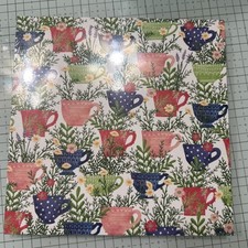 Stampin' UP Tea Boutique DESIGNER SERIES PAPER NEW 6 X 6 Full Pack Of 48 Sheets