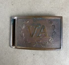 Vintage Civil War Confederate Virginia Sword Belt Buckle Cottrell Reproduction
