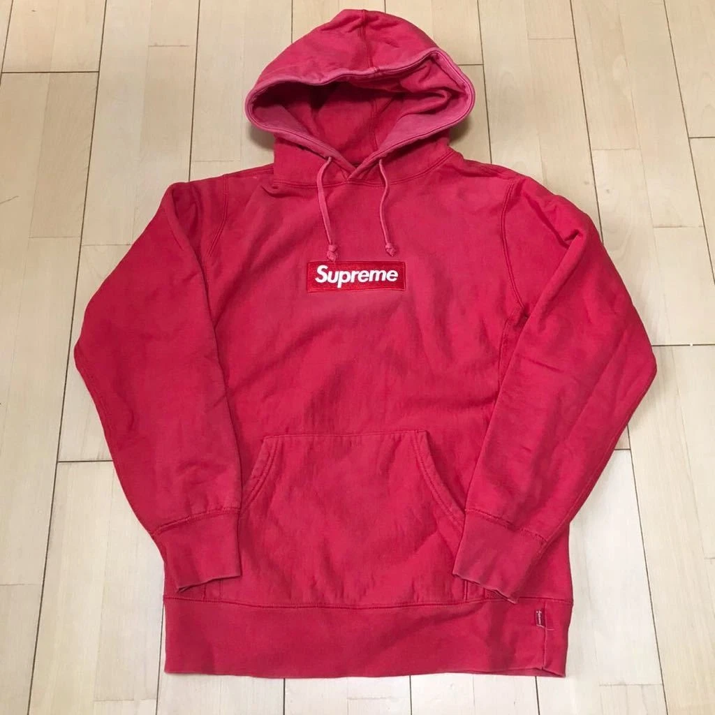 Supreme Box Logo Pull Sweat à Capuche M Supreme Box Logo Hoodie Rouge Rouge