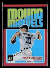 2018 Donruss Optic #MM2 Max Scherzer Mound Marvels Red #/99