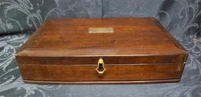Flatware chest Mahogany Wood Finish Anti-tarnish Pacific Cloth