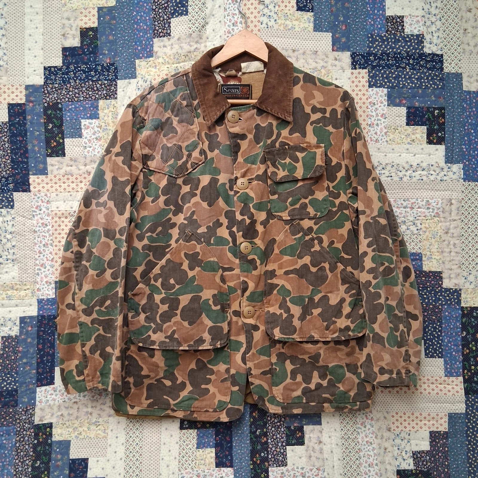 True Vintage Sears Sports Center Hunting Jacket 60s 70s Camo