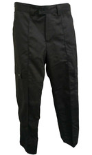 Ripstop Cargo Combat Work Trousers Black Mens Hiking Uniform Security Workwear