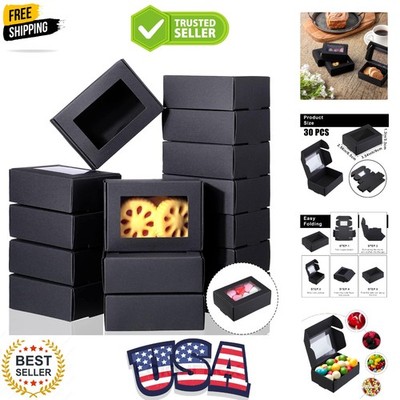 30 Pcs Soap Boxes for Homemade Packaging, Mini Kraft Treat Boxes with Window ...