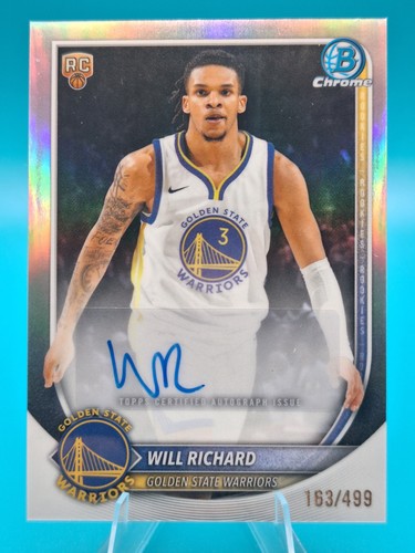 2025-26 Bowman Chrome Autograph Will Richard #BCA-WI Refractor /499 RC Auto