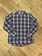 Tommy Hilfiger Long Sleeve Button Up Shirt 80's 2 Ply Classic Fit Size Large