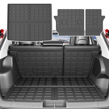Trunk Mat Backrest Mats Compatible with 2019-2023 Jeep Cherokee Cargo Liners ...