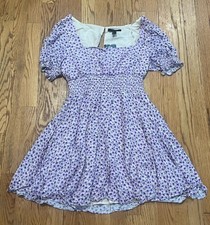 Women’s Forever 21 Purple Floral Dress Size L New With Tags