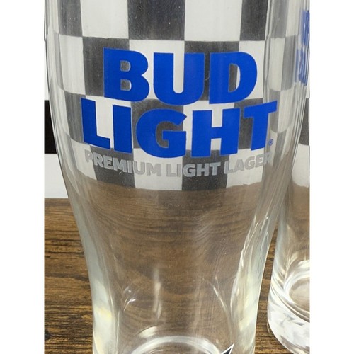 Philadelphia Eagles Bud Lite Pilsner Beer Glasses NFL - Set of 2 - Picture 3 of 6
