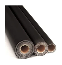 Mybecca Faux Leather Vinyl Fabric Color : Black 15 Yards