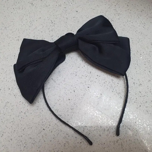 Black Royal Ribbon Hair Accessory Headband