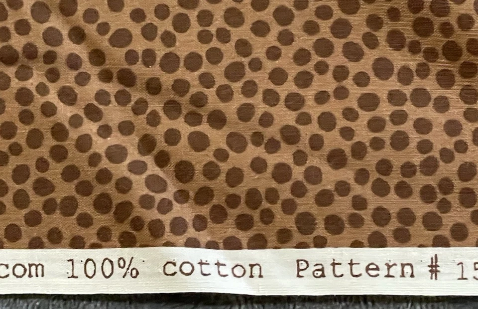 9 by Sanae for Moda Pebble Brown on Brown Cotton Fabric 1 Yard x 44 Wide - Image 4 of 4