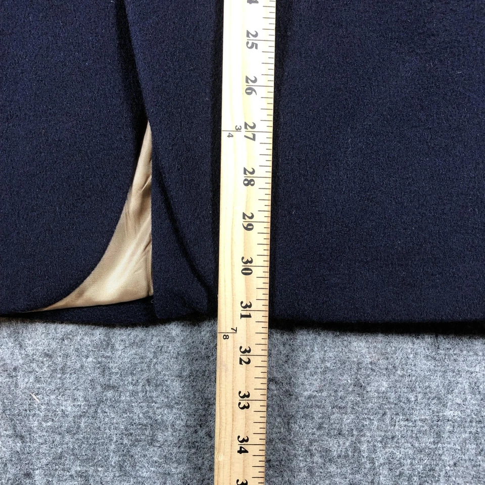 Blazer Bill Blass DE COLECCIÓN Para Hombre Grande Azul Marino 100% Cachemira Hecho en EE. UU. 2 Botones Años 80 Foto 3 de 4