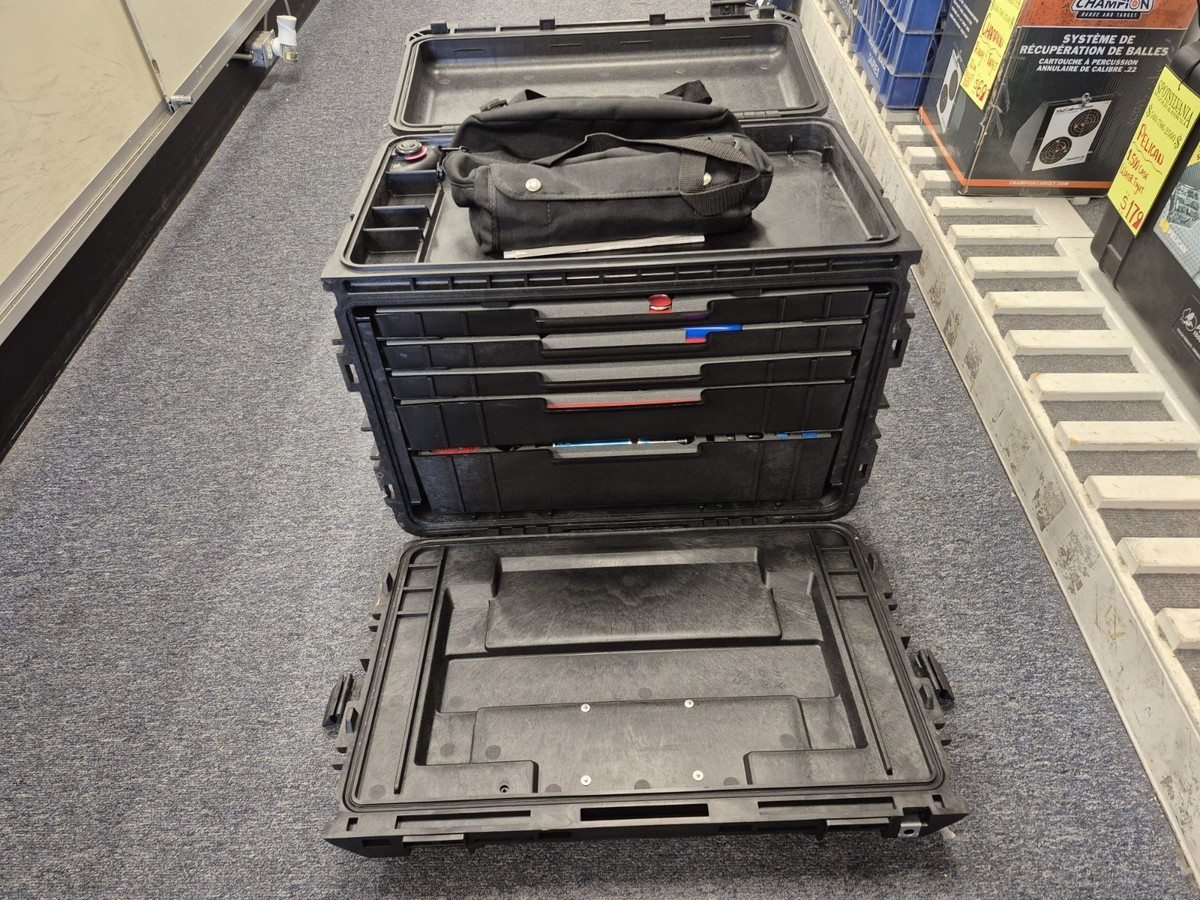 Pelican 0450 Mobile Tool Box Armstrong Wheeled Mechanics set never