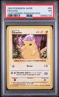 1999 POKEMON BASE SET YELLOW CHEEKS-SHADOWLESS #58 PIKACHU PSA 7