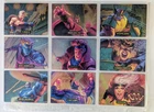 Vtg 1994 Marvel Masterpieces POWER BLAST Set of 9 Cards Wolverine Cyclops Cable