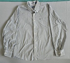 IZOD Men's Easy Care Button-Down Long Sleeve Multicolor Plaid Casual Shirt XL