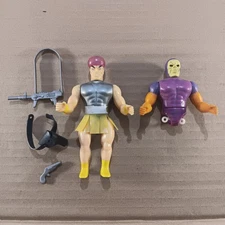 Mighty Crusaders The Evil Brain Emperor Action Figure Lot Of 2