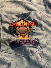 Vintage DISNEY STORE TIGGER T-Shirt Long Shirt Dress Night Gown Large Vneck