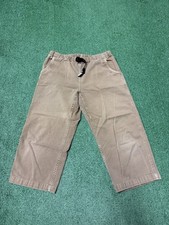 Gramicci Climbing Pants Kids Youth Size 30x20 Brown Adjustable Waist VTG MARKED