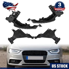 Fit For 2013-2015 Audi A4 B8.5 S4 4PCS Left Right Headlight Mount Brackets Bases