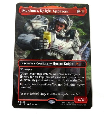 Maximus Knight Apparent 2449 Non Foil SLD MTG NM Secret Lair Fallout MTG
