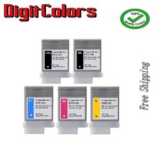 Any 4 Colors of PFI-120 Ink Tank Fit Canon iPF TM-200/205/250/TM-255 TM-300/305