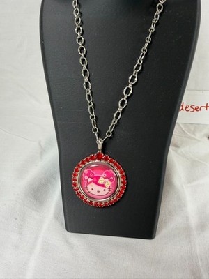 Tarina Tarantino Hello Kitty Pink Head Collection Necklace Rare
