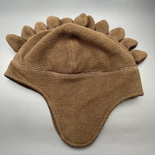 Crazy 8 Hat Boys Brown Polyester Beanie Animal Cap Fleece Warm Winter Outdoor