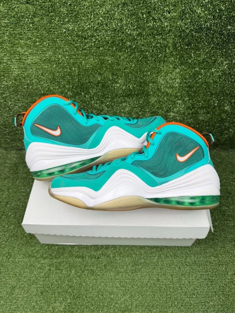 2012 Air Penny 5 \'Miami Dolphins\' size 9.5 shoes Nike Air Penny 5 Miami Dolphins 2012 for Sale | Authenticity  main image 2