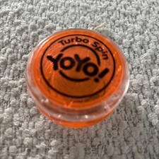 Turbo Spin YoYo Orange Clear Toy