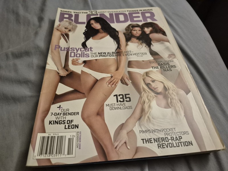 BLENDER magazine Pussycat Dolls Oasis Nas The Killers Kings of Leon Josh Todd 