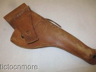 US WWII ARMY M3 1911 COLT .45 PISTOL HOLSTER BROWN 1944 MILWAUKEE SADDELRY Co