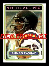 1980 Topps Football #265-527 EX-MT/NM Pick From List ALL PICTURED rr4
