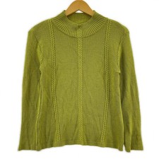 CHADORIAN Wool high-neck ribbed topknit sizeNot written/Light green made in ...