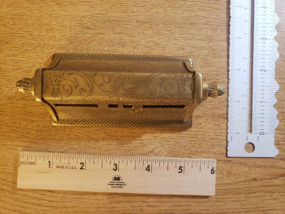 Anna Griffin Two's Company Brass Perpetual Desk Calendar - Vintage - Image 4 of 4