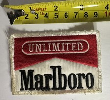 Vintage Philip Morris Marlboro Unlimited Cloth Motorcycle Embroidered Patch