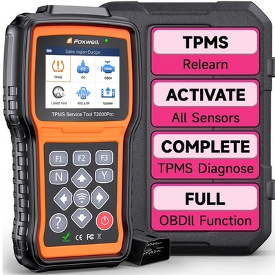 Foxwell T2000 PRO TPMS Sensors Activate Relearn Programming Automotive Scan Tool