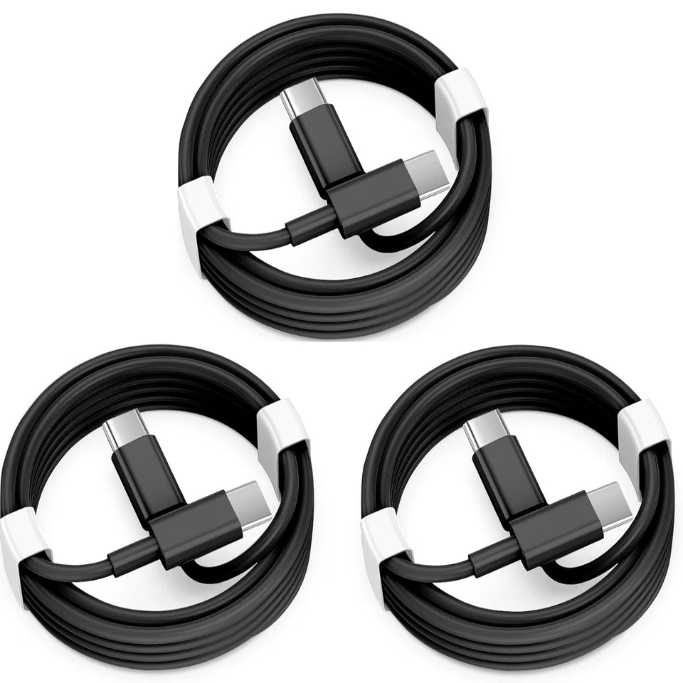 3 Pack C 6ft Fast Charger Cable USB Adapter Cord For iPhone 15 16 17 iPad ProMax - Image 2 of 4