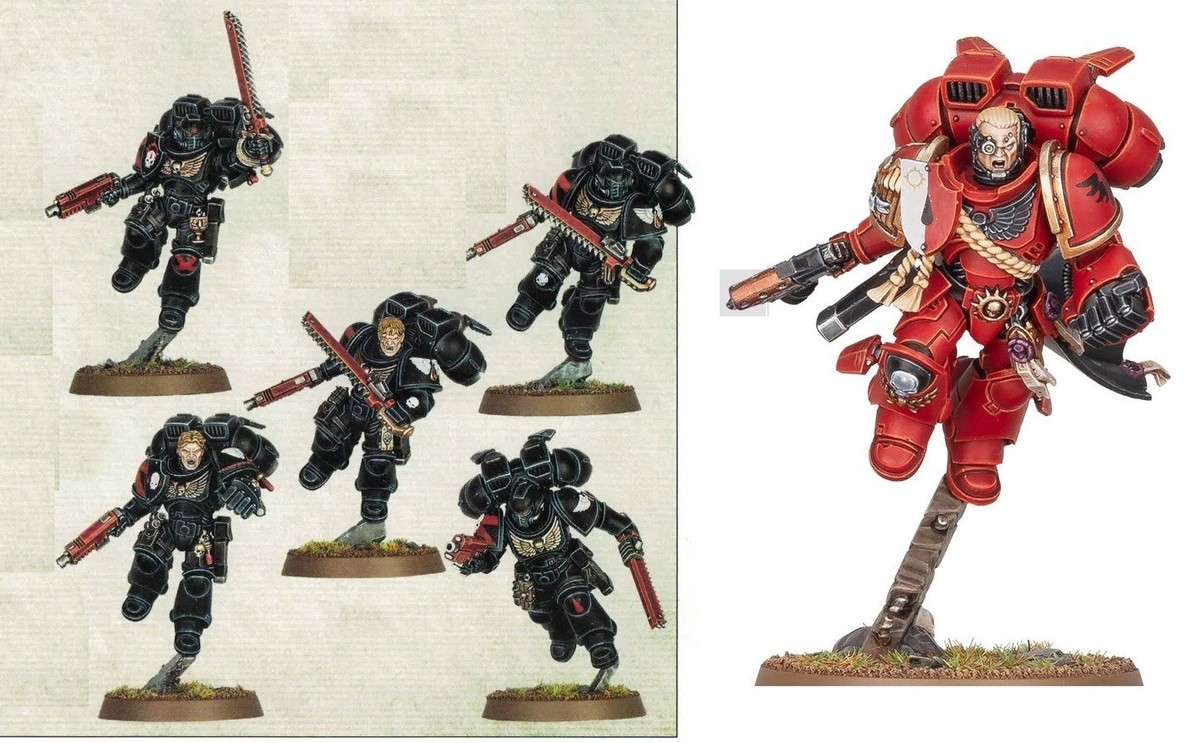 5x DEATH COMPANY ASSAULT INTERCESSORS WITH JUMP PACKS + CAPTAIN