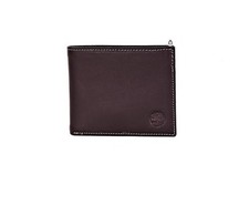 Portafoglio Vera Pelle Timberland Uomo Marrone Bifold Piccolo NUOVO Carta ID Confezione Regalo