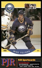 Mike Foligno 1990-91 Pro Set #20 Buffalo Sabres