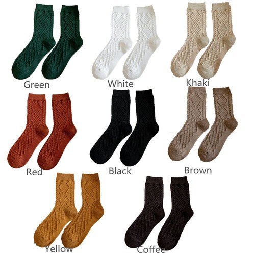 Soft Thick Thermal Woman Solid Socks Long Socks Cashmere Wool Winter Warm - Bild 2 von 19