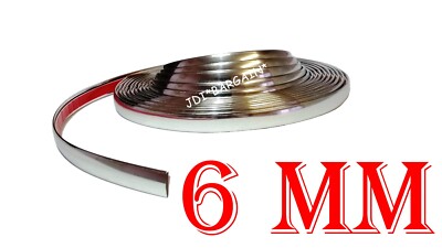 6mm x 1M Chrom Zierleiste Auto Van Schutz Klebestreifen Styling Dekoration