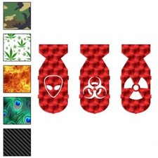 3 Bomb Alien Bio Nuke, adesivo decalcomania vinile, 40 modelli e 3 dimensioni, #118