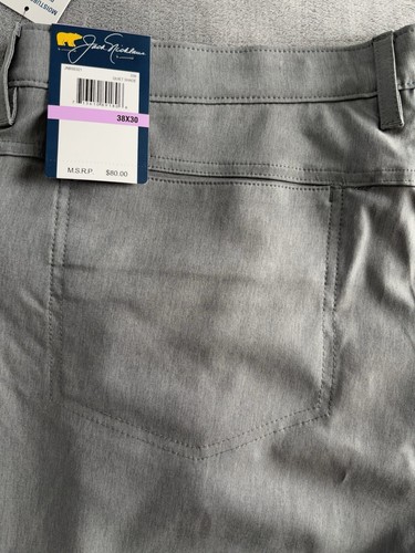 Pantaloni da golf Jack Nicklaus uomo grigi modern fit performance elasticizzati 38x30 nuovi - Foto 11 di 12