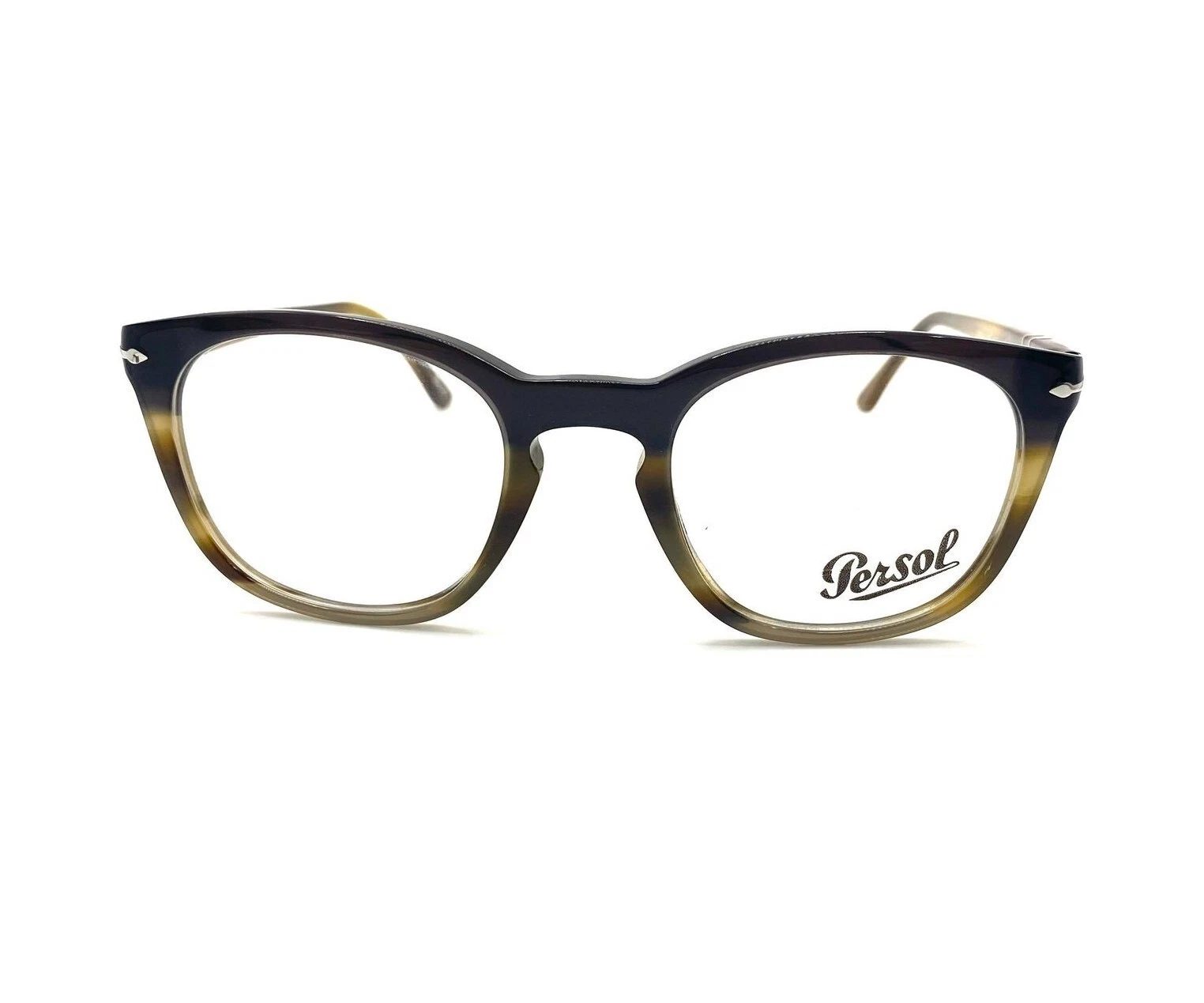 Persol PO3258V Eyeglasses 1135 Striped Brown with Demo Lens 48mm