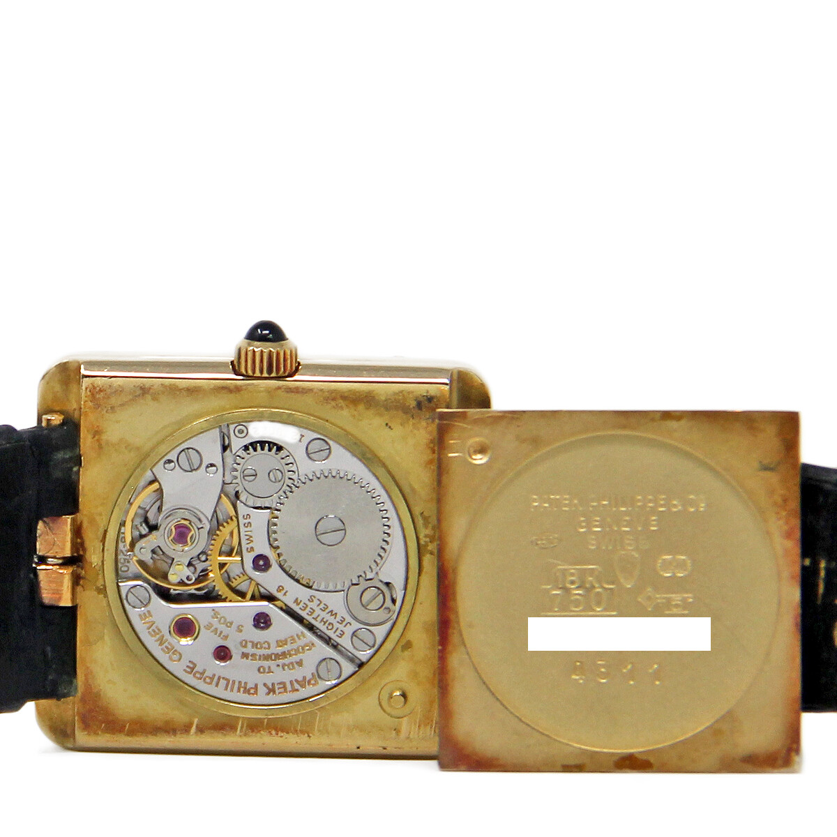 Patek Philippe 4311 18k Yellow Gold Onyx Dial Diamond *2 YEAR