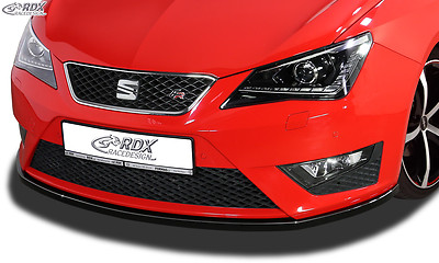 RDX Front Spoiler for SEAT Ibiza 6J FR & 6P FR Cup Lip Front Lip Sword ABS